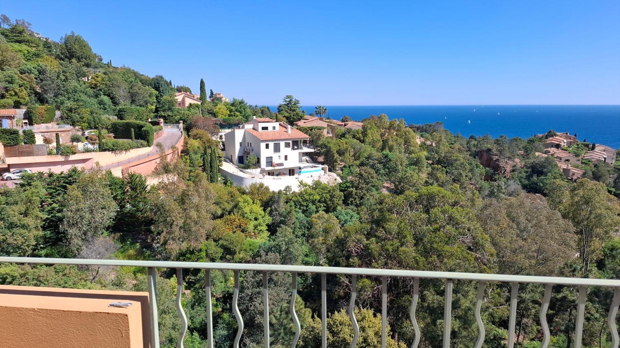 Rochemarine Panoramic Apartment Theoule-sur-Mer Bagian luar foto