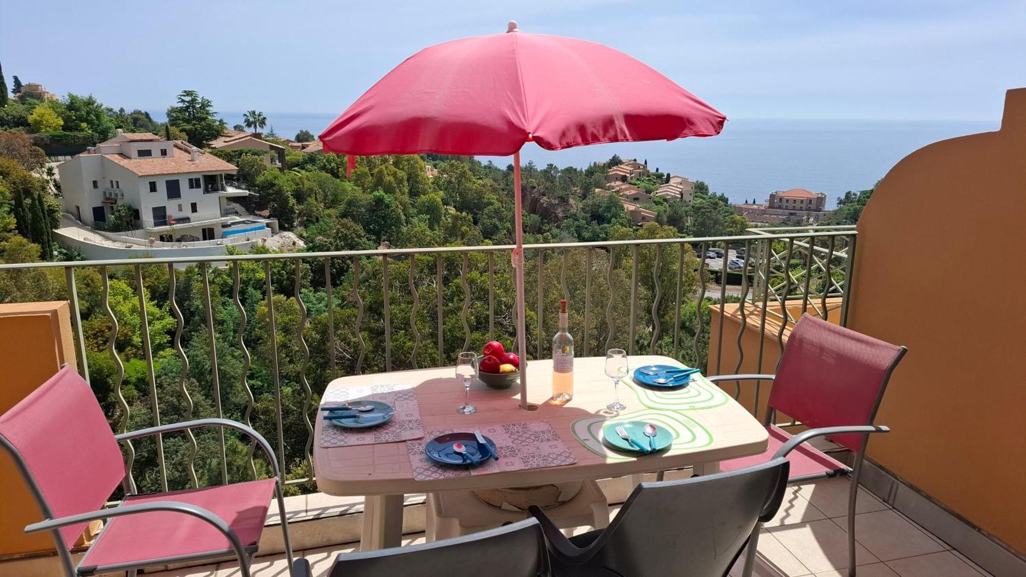 Rochemarine Panoramic Apartment Theoule-sur-Mer Bagian luar foto